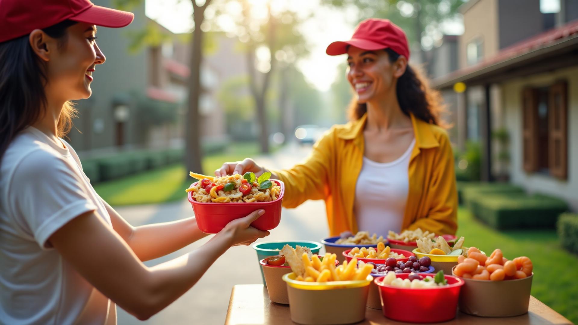 Delicious food hero background